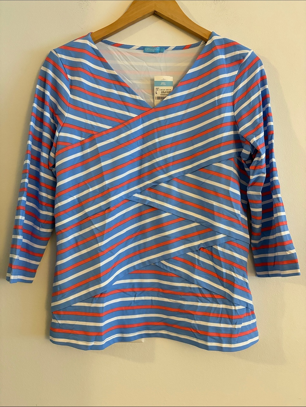 J. McLaughlin 3/4 Sleeve Finley Top Women’s Size Large